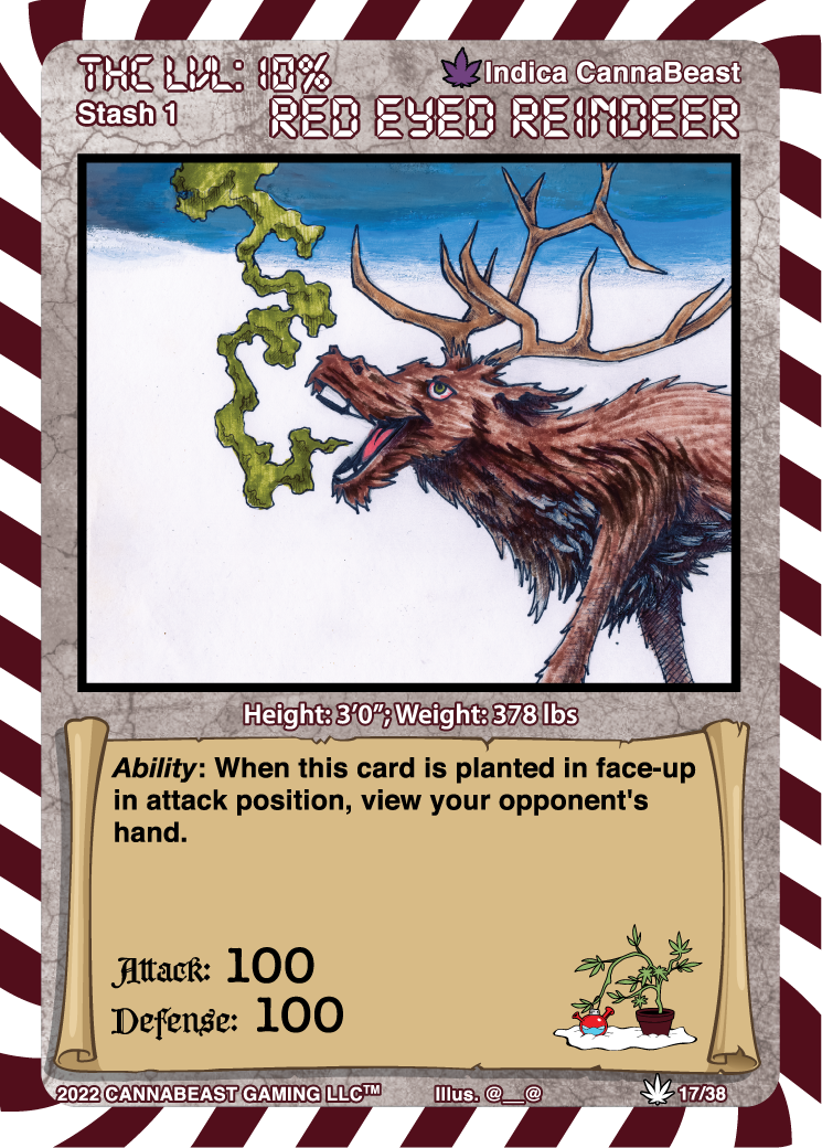 Red Eyed Reindeer (Color Non Holo)