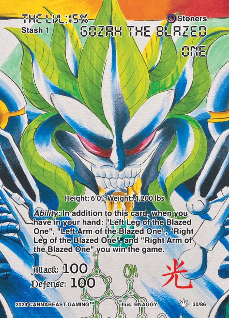 Gozah The Blazed One (Full Art Holo Serialized)